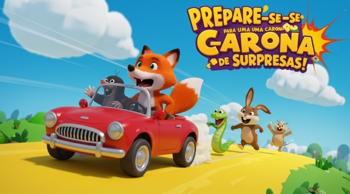 🚗🦊 A Raposa Vai de Carro: Aventura Sobre Rodas 🚗🎉